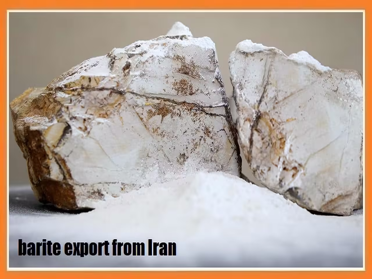 barite export from Iran