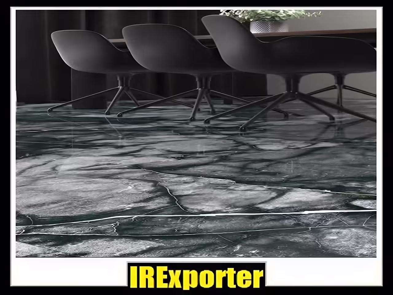 ceramic slab export black white exporter iran