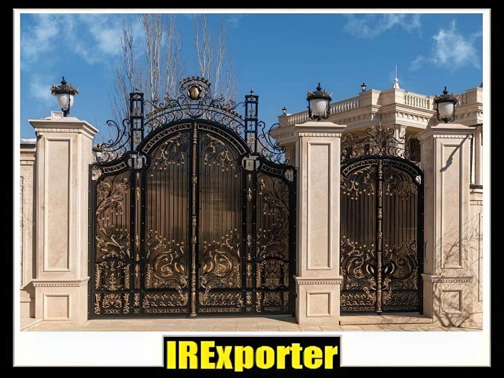 Wrought iron Elysee door export from Iran