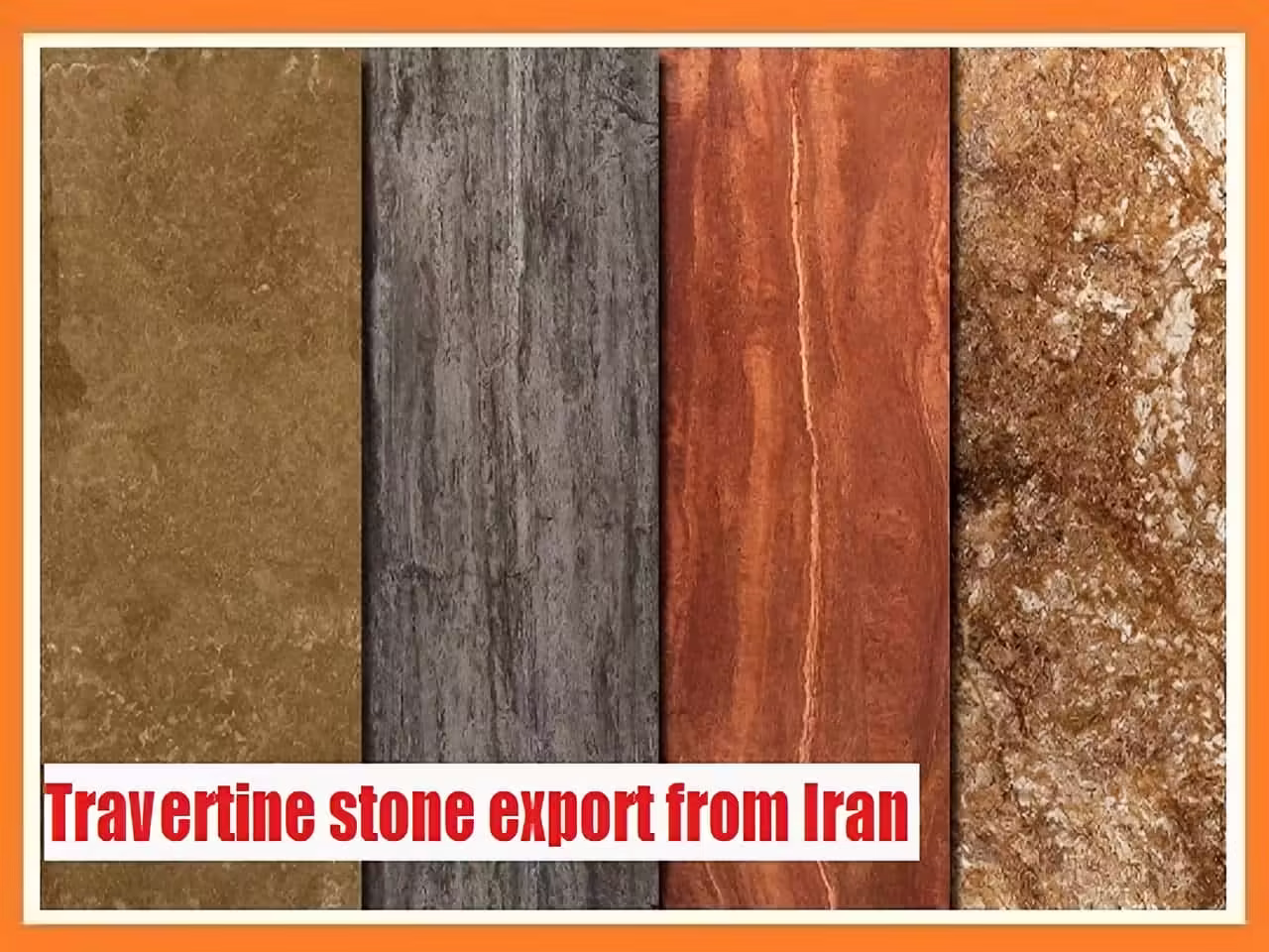 travertine stone export from Iran
