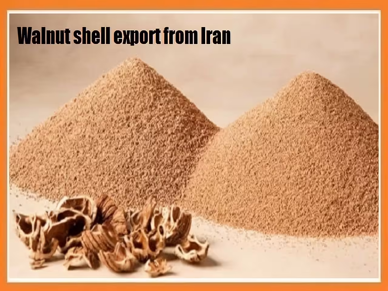 Walnut shell export from Iran