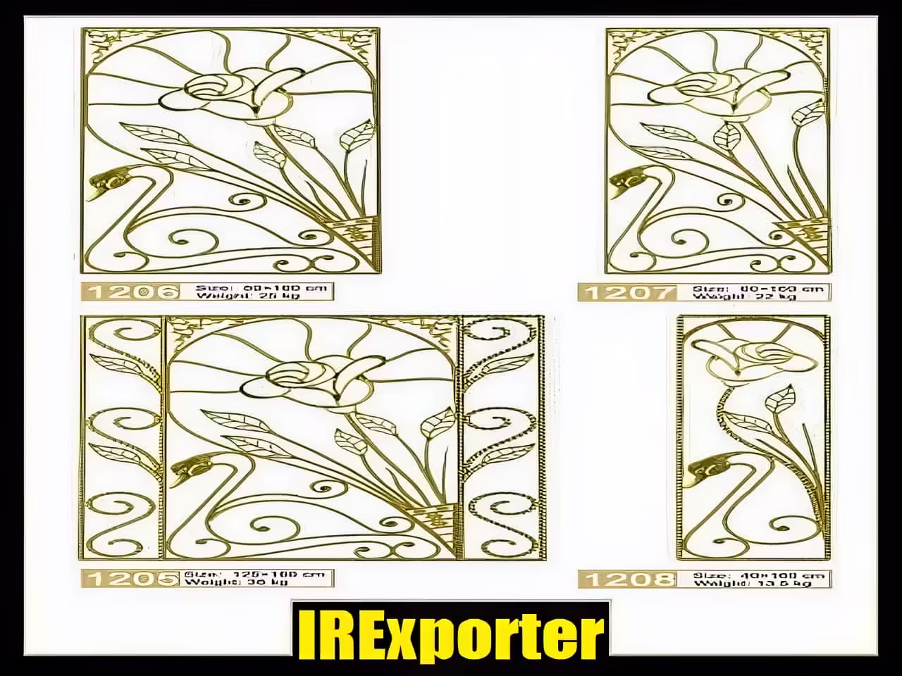 does wrought iron rust outside